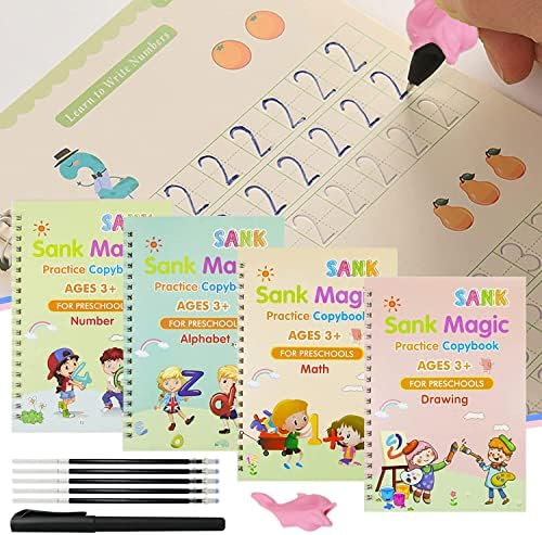 KIT DE 4 CUADERNOS MAGICOS REUTILIZABLES ✨🌈