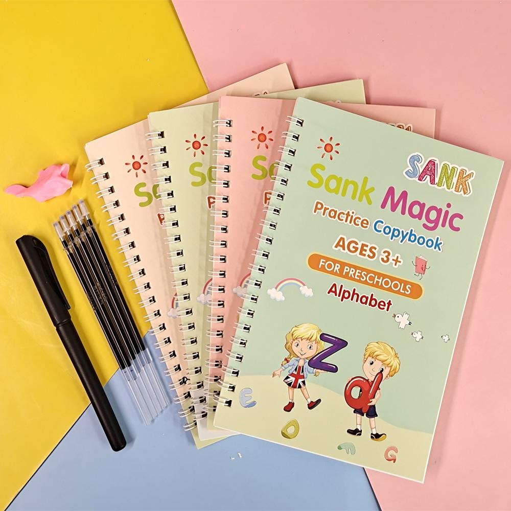 KIT DE 4 CUADERNOS MAGICOS REUTILIZABLES ✨🌈